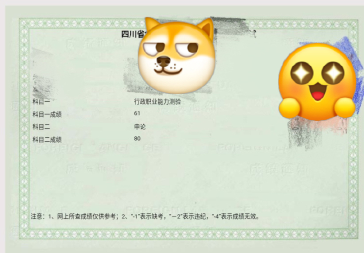 公务员选调，申论80，面试小组第一。