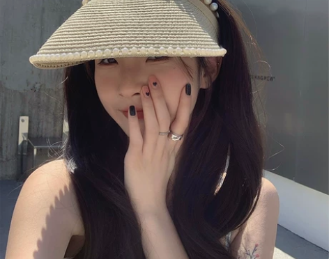 防紫外线珍珠草帽子女夏季骑行海边度假遮阳防...