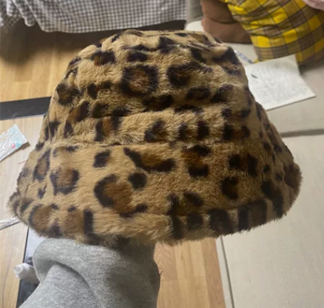 豹纹盆帽，全新的，20包邮 秋冬帽子 盆帽...