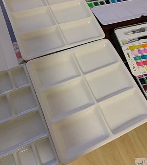 陶瓷调色盘水彩多格20元1个全新包邮 一个...