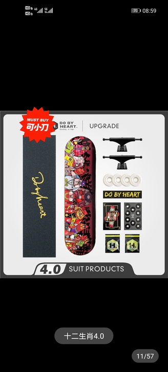 dbh专业滑板，官网购买，只玩过一次，诚心...