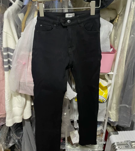 韩国东大门女装高腰弹力小脚牛仔裤女mm修身...