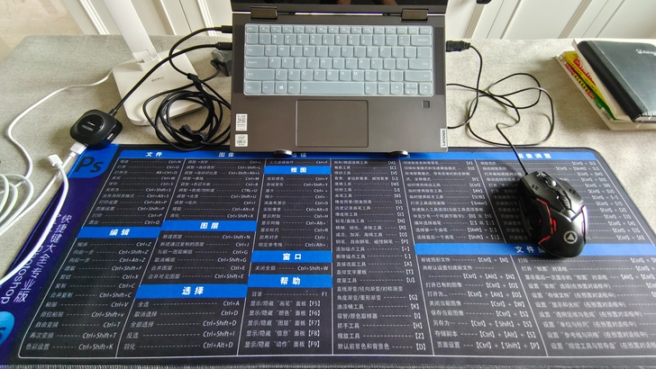 【特价促销】快捷键鼠标垫全新锁边大号电脑办...