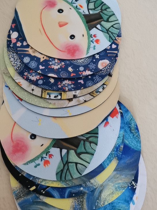 鼠标垫，圆形，直径20cm左右，3元一个，...