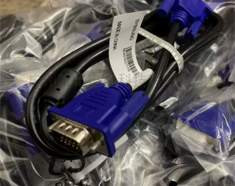 原装VGA数据线1.5米全通VGA连接线高...