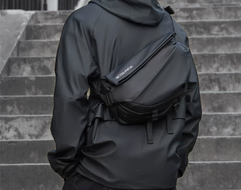 挎包包包潮牌斜男士运动骑行机能背包工装机车...