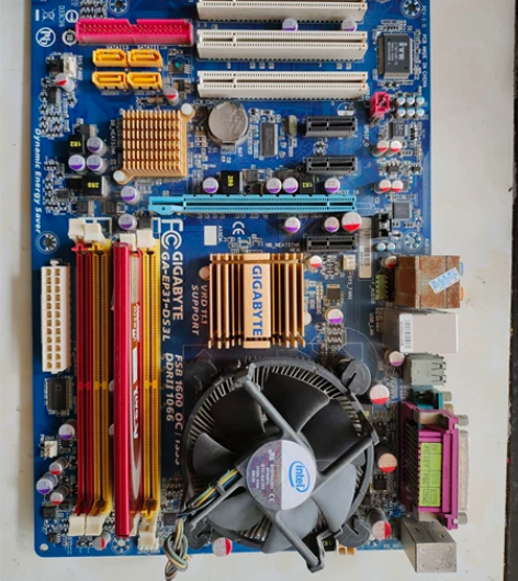 技嘉GA一EP31一DS3L拆机主板,成色...