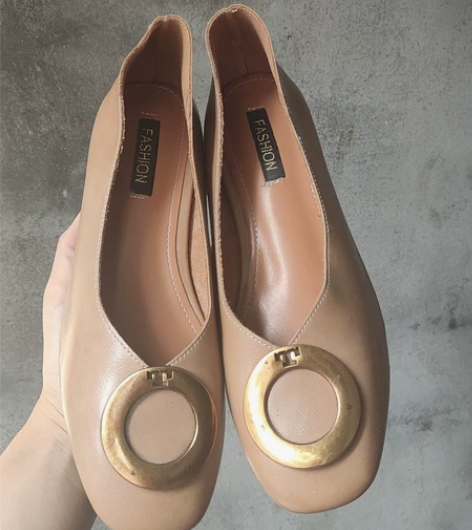 粗跟奶奶鞋女2022新款方头四季女鞋浅口百...