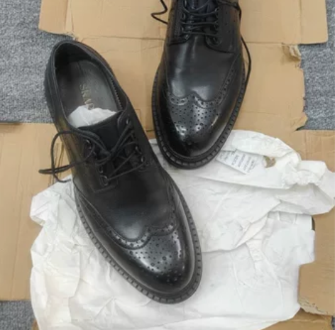 SKAP圣伽步商务正装真皮鞋男士英伦风布洛...