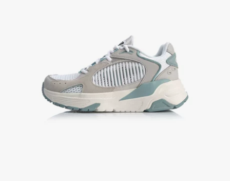 ?李宁休闲鞋女鞋 经典一体织低帮运动鞋 3...