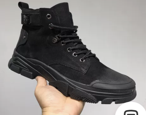 真皮复古加绒马丁靴男2022秋冬季新款潮流...