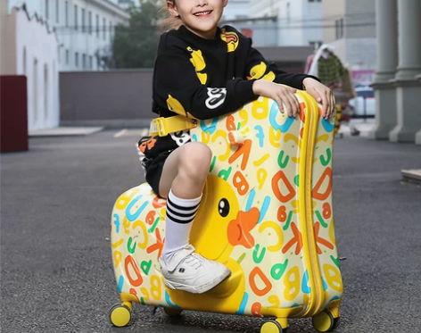 b.duck小黄鸭线下同款骑行行李箱拉杆箱...