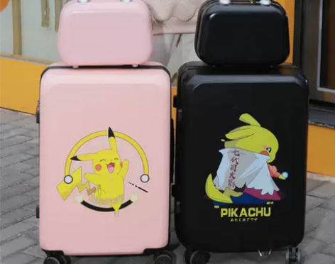 小清新行李箱女可爱卡通学生拉杆箱24寸网红...