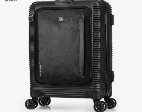 新品爱华仕20寸前开口行李箱登机拉杆箱包邮...