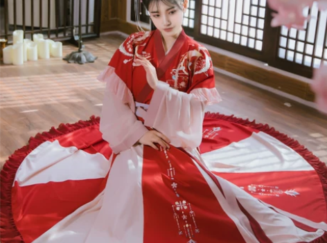 【夜未央】晋制交领汉服女梨花渡原创齐腰襦裙...