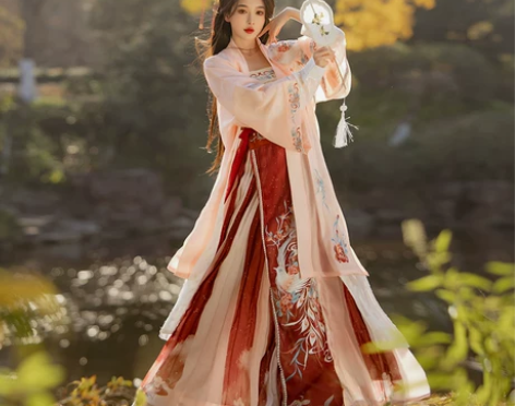 耀春迟园春宋制汉服女正品原创古装中国风长褙...