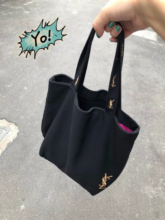 圣罗兰帆布包ysl帆布包全新正品买化妆品的...