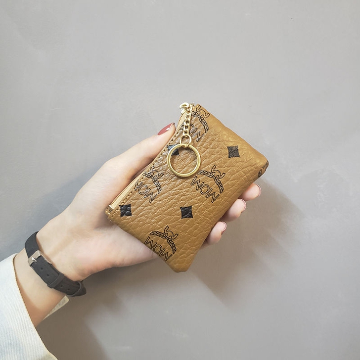 ins新款拉链零钱包女时尚手拿包女迷你超薄...