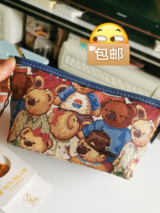 天天WNX七彩棉手拿包，质感好，空间大，内...