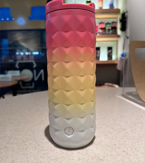 星巴克渐变不锈钢保温杯 容量473ml 钻...