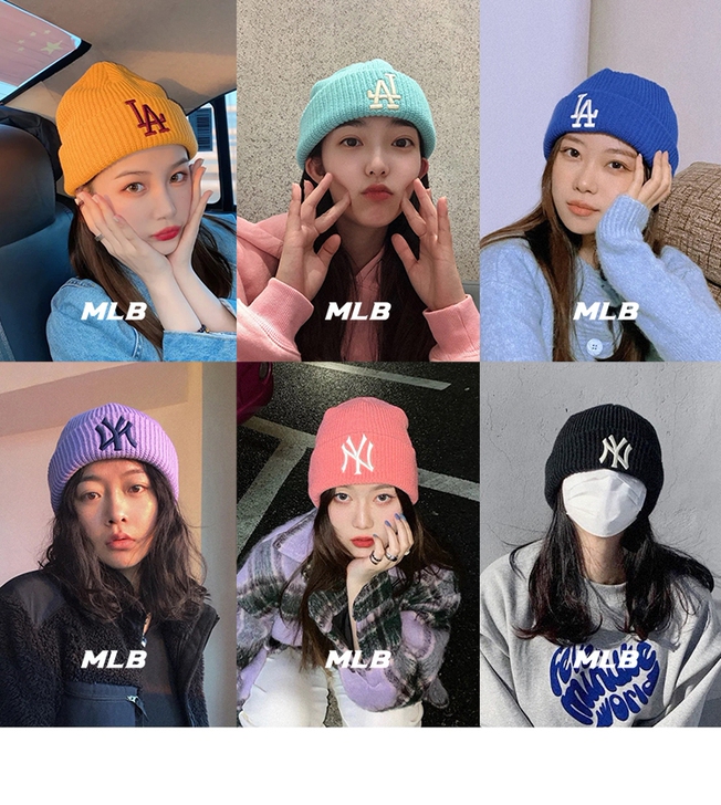 【全新包邮】MLB毛线帽男女通用款冬季NY...