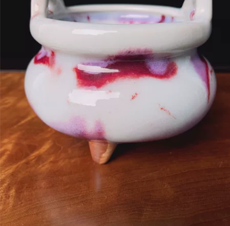 王现锋 精品窑变玉石釉宣德炉 (早期经典作...