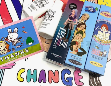 三鑫瑞倪 ｜韩国植物染发膏｜蓝朵纷彩植物染...