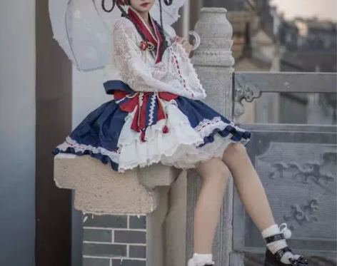 洛丽塔连衣裙洋装可爱lolita和风白雪姬...