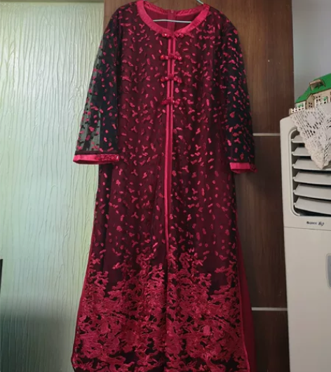 全新品质！有吊牌！民族风重工刺绣假两件套连...