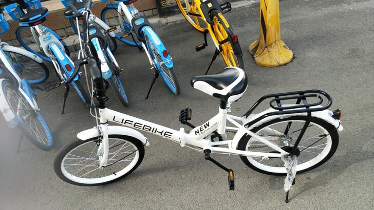 20车胎全新折叠自行车。