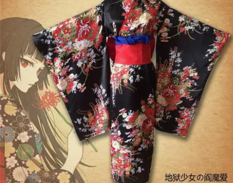 地狱少女动漫cosplay服装女阎魔爱古风...