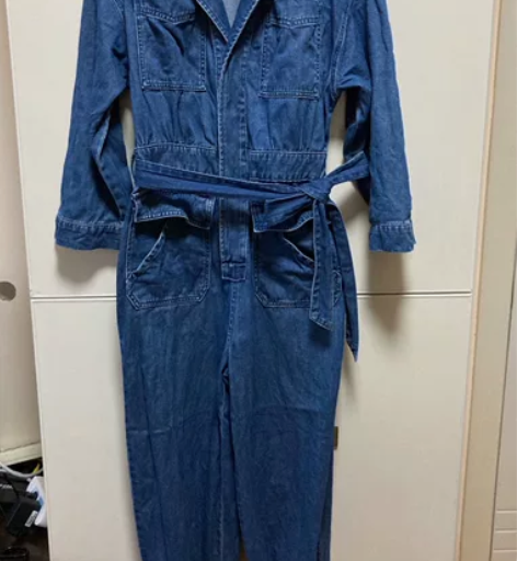 only牛仔连体裤 9新左右，穿过两次，尺...