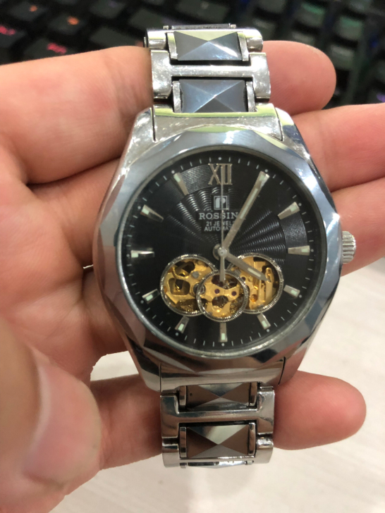 罗西尼机械男士手表，（21jewels）现...