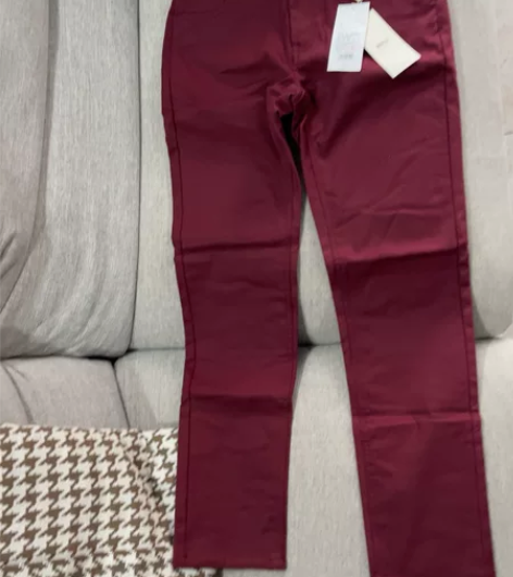 棉先生男士加绒休闲裤，全新正品，酒红色，3...