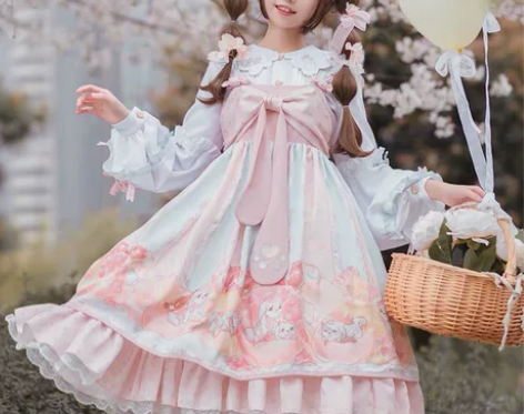 樱洛芙lolita裙原创日系甜美洋装裙 狗...