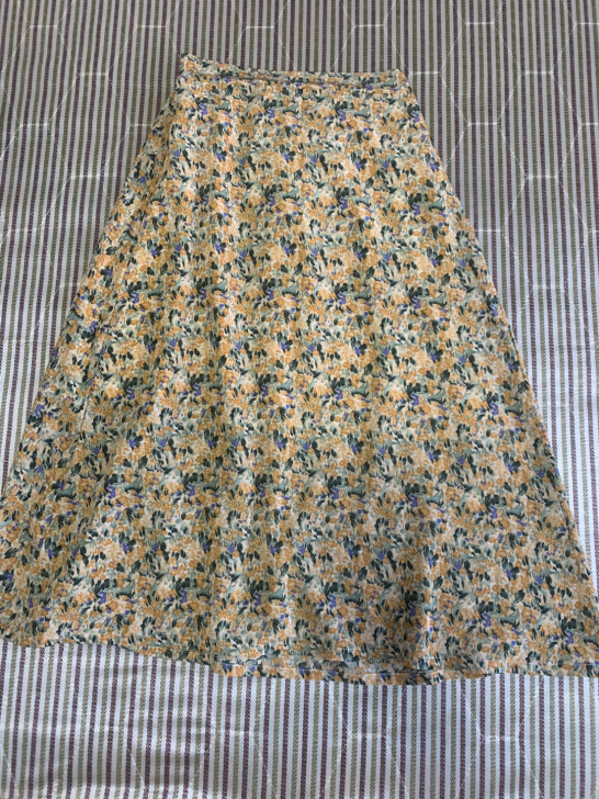 小碎花A字裙半身裙