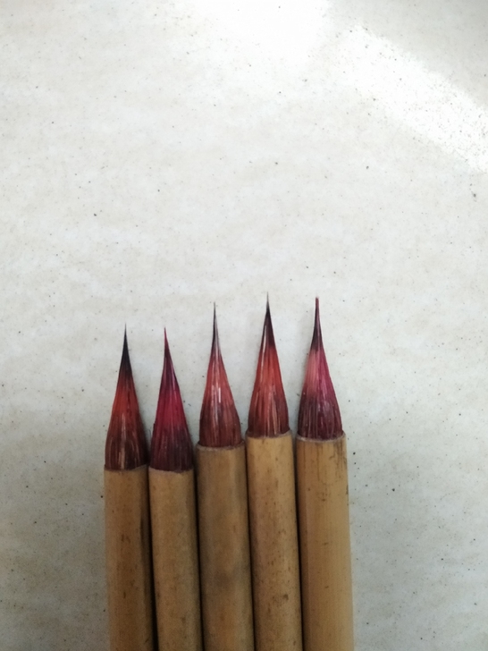 30元五只包邮，八十年代的红黑老笔，小红毛...