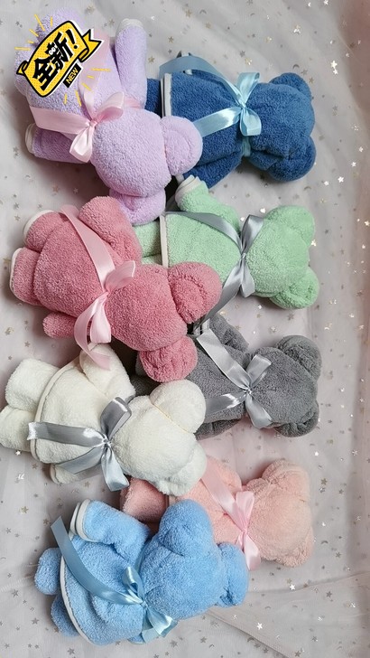 给钱就卖！珊瑚绒小毛巾熊！厂家清库存！10...