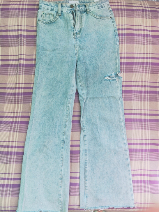 ★转卖阔腿牛仔裤s码，几乎全新，35包邮转。