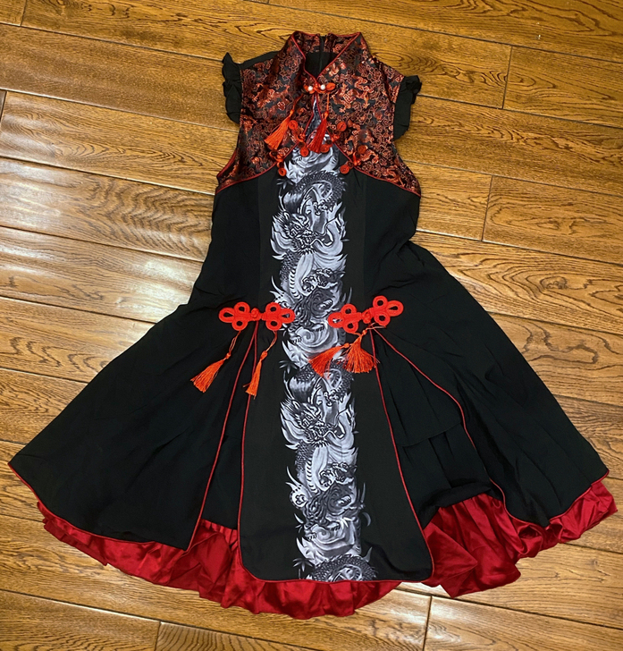 品牌型号 ：中式lo裙青龙白虎（含披肩、发...