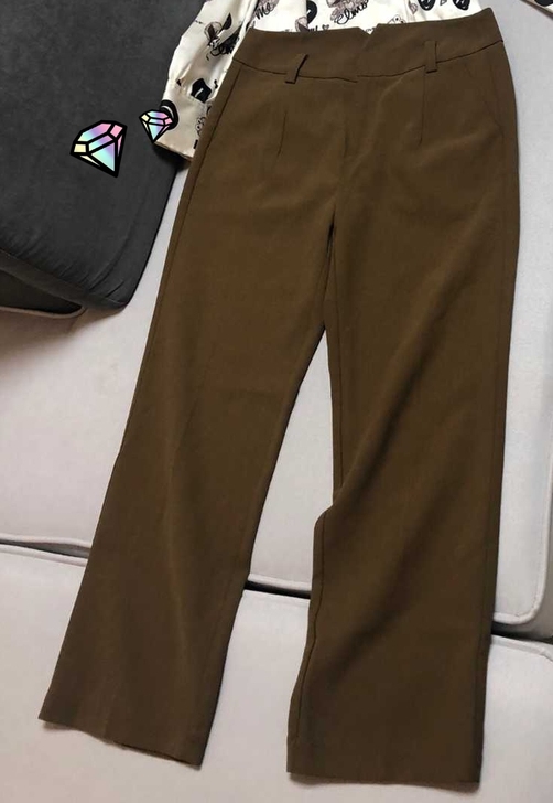 CELINE瑟琳高腰直筒裤