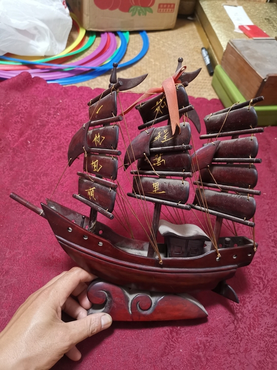 装饰船 工艺摆件 一帆风顺 前程似锦