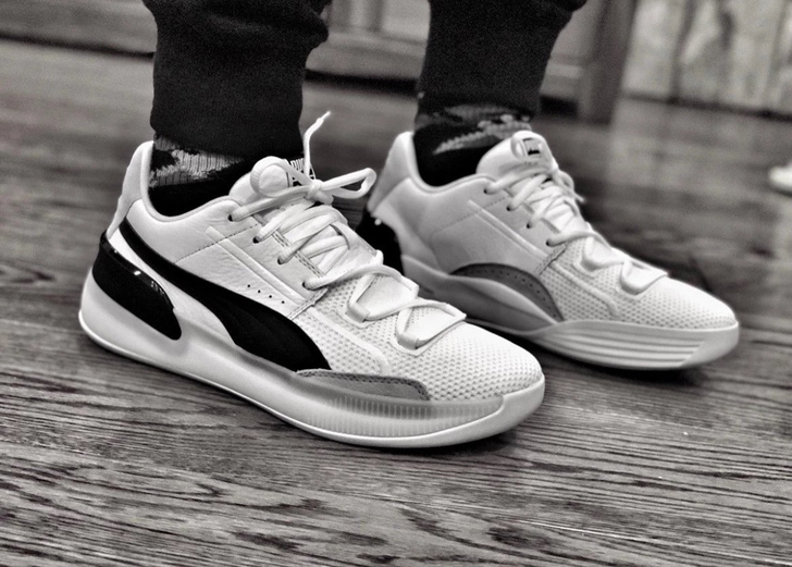 彪马PUMA Clyde 白黑板鞋 自己收...