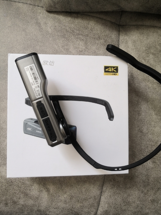 欧达EP7头戴式摄像机4K云台防抖运动便携...