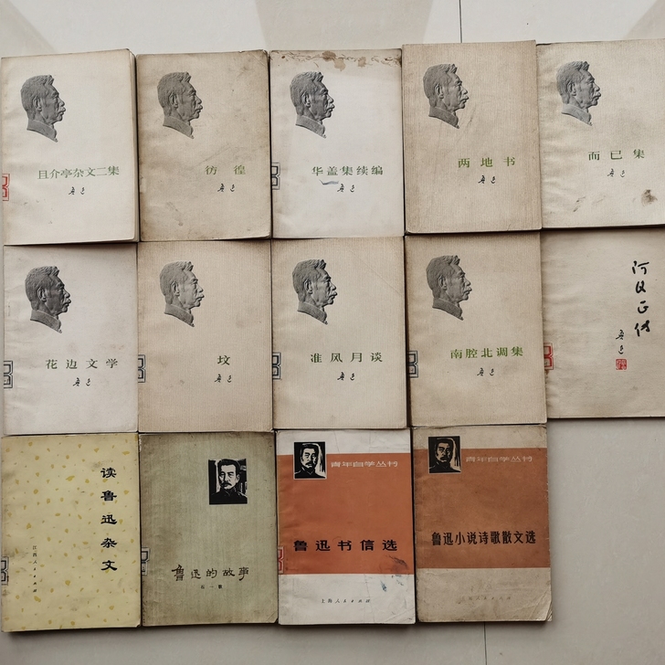 鲁迅作品,14本打包,古旧书籍,老书旧书收...