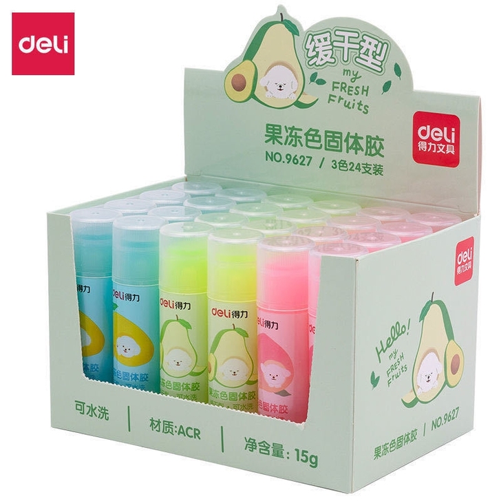 得力固体胶21g强 力胶棒学生财务胶水高粘...