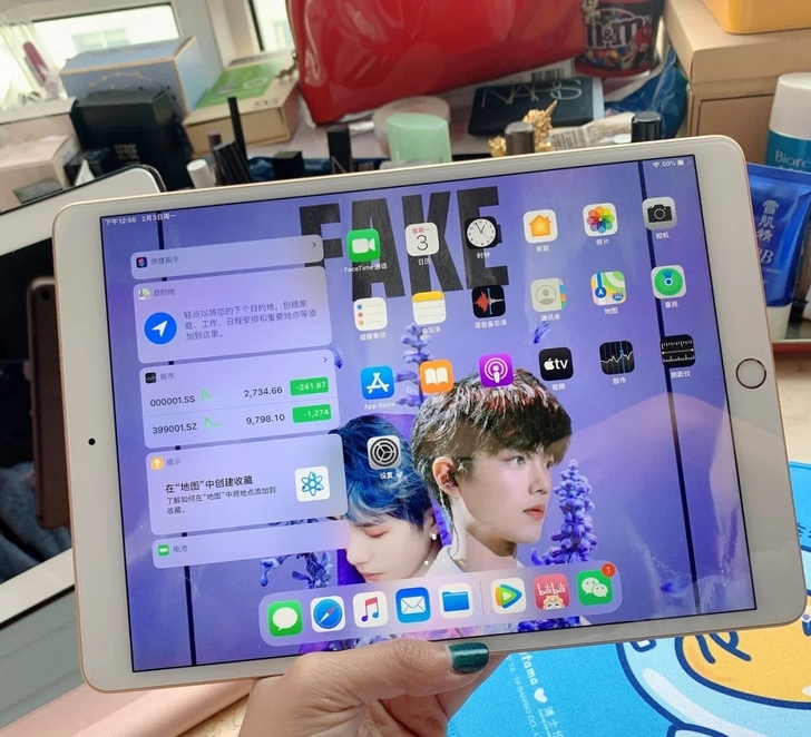 女生自用苹果平板电脑 iPad 2019 ...