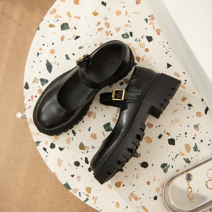 全新 柒步森林 jk玛丽珍鞋 低帮鞋新