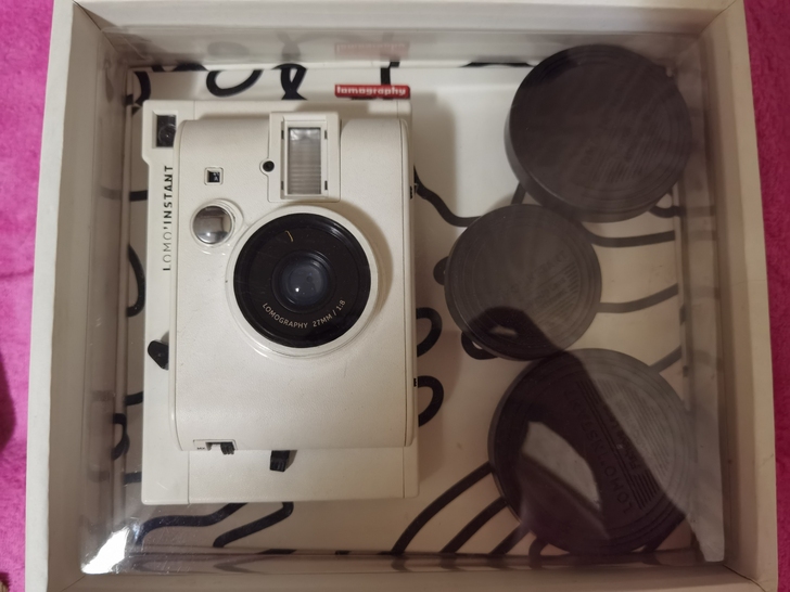 lomo拍立得一次性成像相机 白色