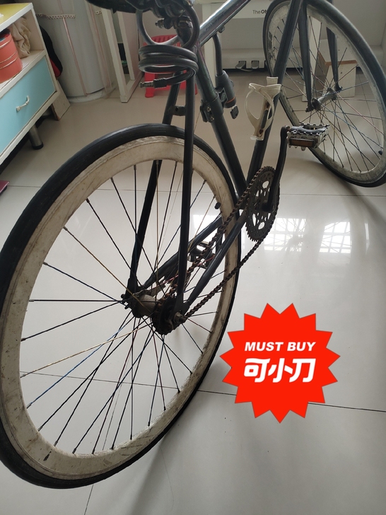 黑色死飞山地车一辆，后轮倒刹，初高中学生可...